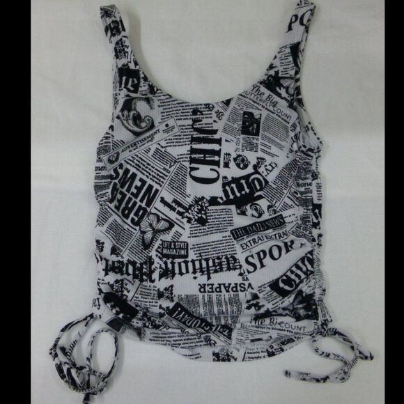 No Boundaries Side Ruched Ribbed Tank Top - Picture 11 of 11